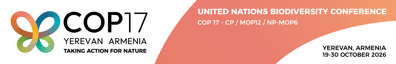 Official COP17 butterfly logo — Yerevan, Armenia